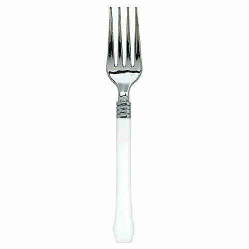 Premium Plastic Forks White Pk20