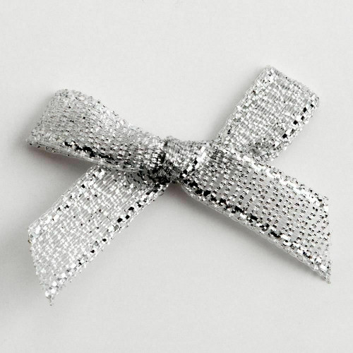 Ribbon Bows DFS 6mm Pack100 Silver