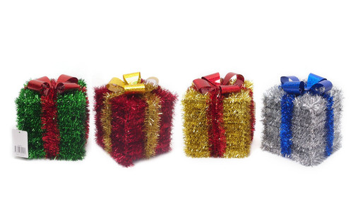 TINSEL PRESENT 3D WITH BOW