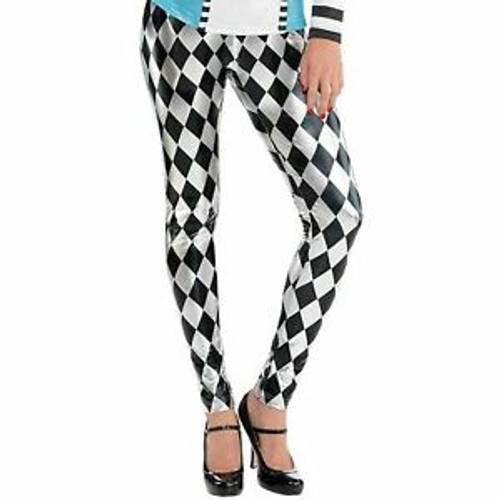 Leggings Wonderland Black And White Diamonds One Size