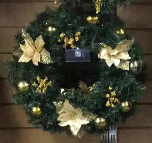 50cm Wreath Gold Pre Decorated