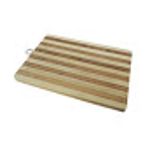 Bamboo Wooden Chopping Board Reversible With Metal Handle 30x20cm