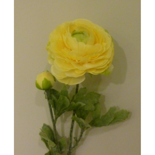 Artificial Ranunculus Spray Yellow 50cm