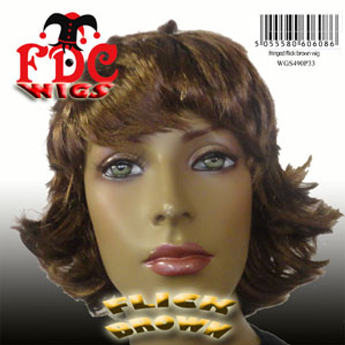 Fringed Flick Wig Brown 