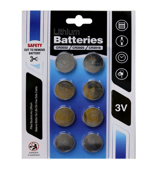 LITHIUM BATTERIES CR2032 8 Pack