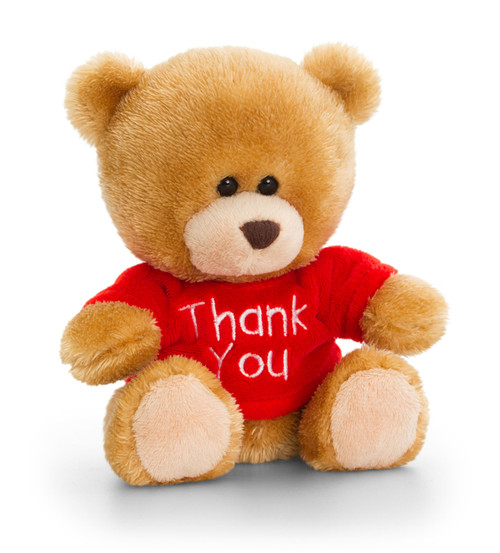 Pippins Thank You Bear 14cm Red