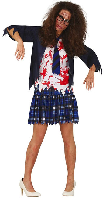 High School Zombie Girl Adult Large Size 42 to 44