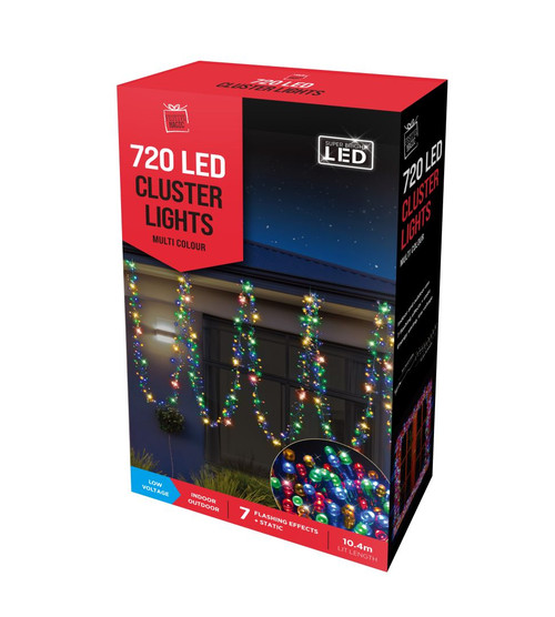 720 LED CLUSTER LIGHTS MULTI