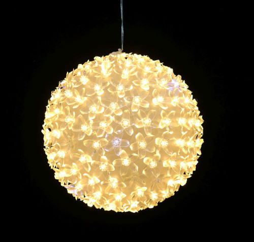 LED PETAL BALL 20cm WARM WHITE TWINKLE