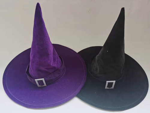 Felt Witch Hat Choice of Purple or Black