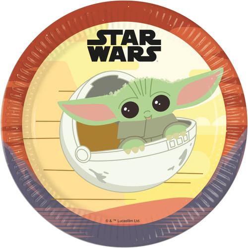 Star Wars Mandalorian Plates 23cm Pk8