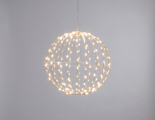 30cm folding twinkling dewdrop ball with warm white lights