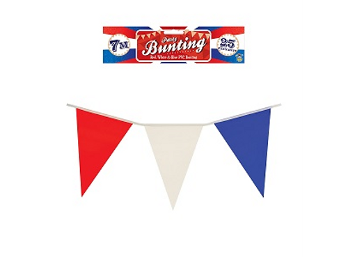 Red White Blue Flag Bunting 7m 25 Pennants