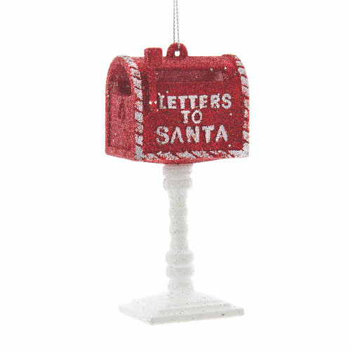 Santa Postbox Red White 4.5in