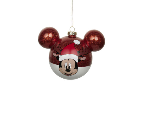 Mickey Glass Ear Bauble