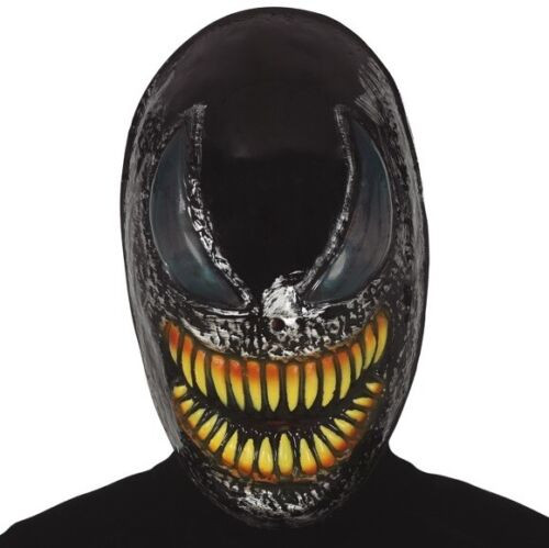 Black Venomous Alien Face Mask PVC
