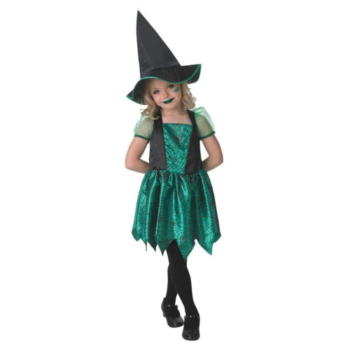 Green Spider Witch L Age 7 to 8 Years