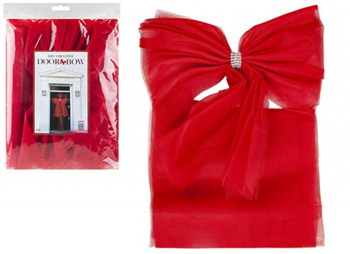 Luxury DIY Door Bow Red