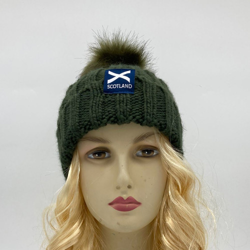 Wooly Hat with Scotland Embroidery HAT009