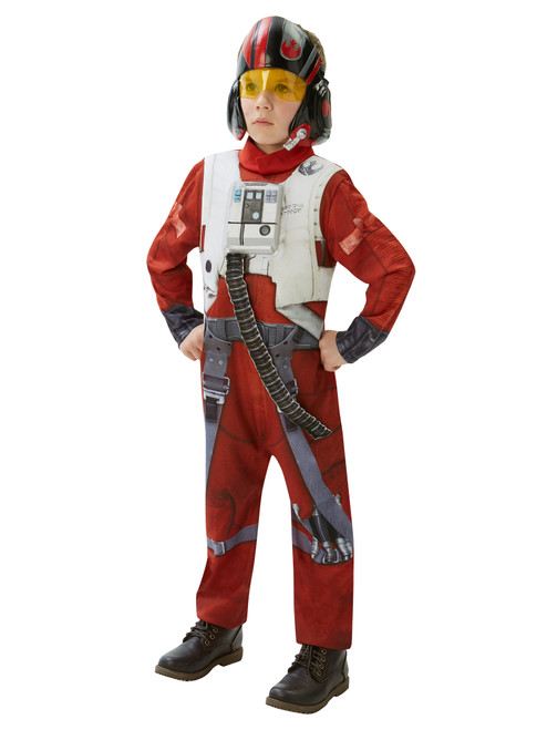 Star Wars Poe Xwing Fighter Deluxe Costume M Age 5 to 6 Years