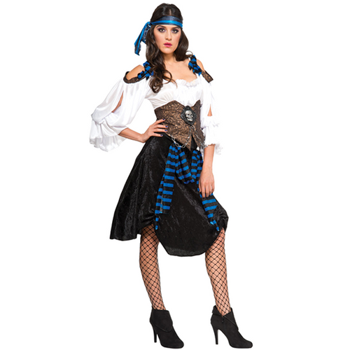 Rum Runner Pirate Lady Costume S Size 8 to 10