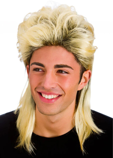 80s Mullet Wig Blonde