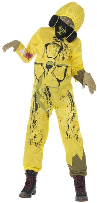 Toxic Waste Costume Yellow Teen Age 12 to 14 Years