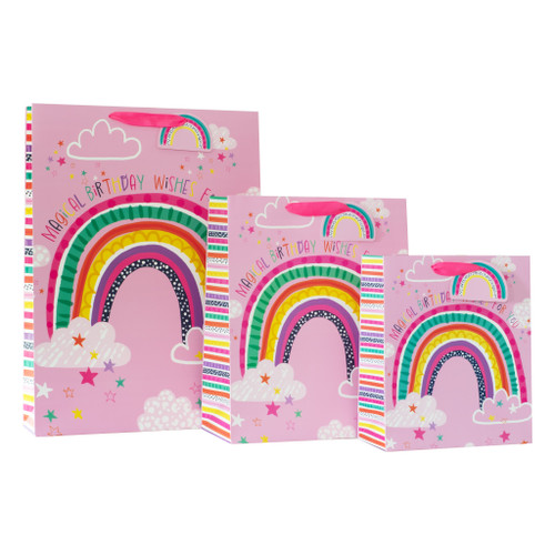 Rainbow Magical Birthday Wishes Gift Bag XL