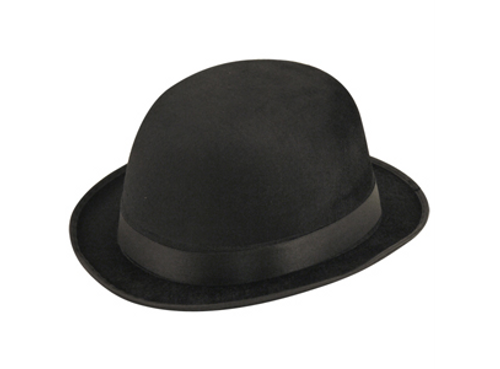 Bowler Hat Black Velour