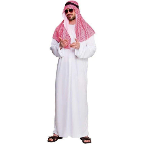 Arab Sheikh White and Red One Size