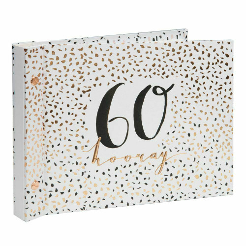 Rose Gold 60th Birthday Guest Book Photos