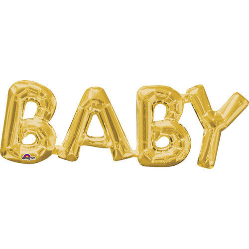 Air Fill Balloon Gold Baby