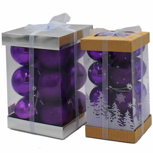 16x60mm Baubles Purple