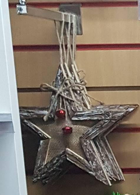 Bark Hanging Christmas Star Sale 30cm