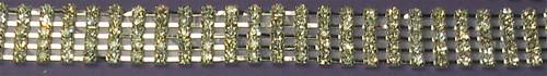 B100 1M Length 5 Row Diamonte Chain