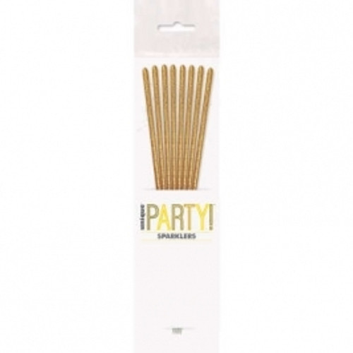 Gold Sparkler Candles Pk8