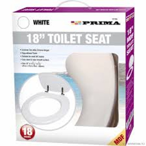 Toilet Seat MDF White 18in Sale