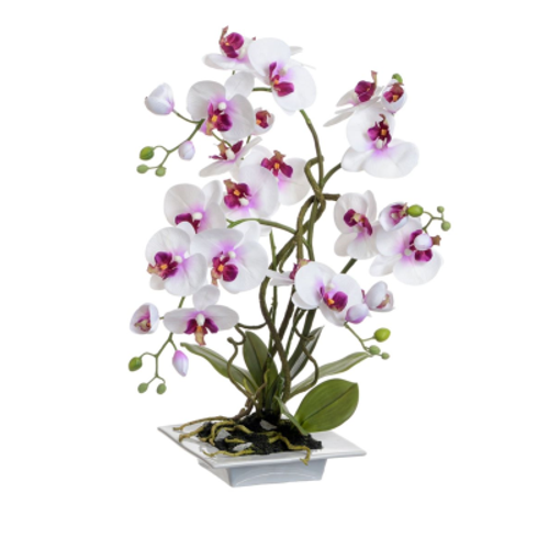 Artificial Orchid Lilac in Square Pot 57cm