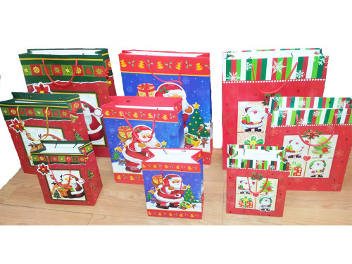 3D Christmas Gift Bag Small Pack 12