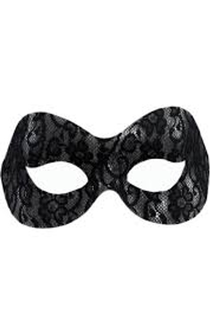 Naomi Black Lace Domino Eye Mask