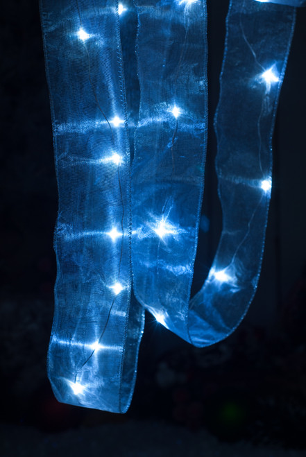 200cm bo white ribbon dewdrop light