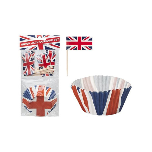 Union Jack Cupcake Set