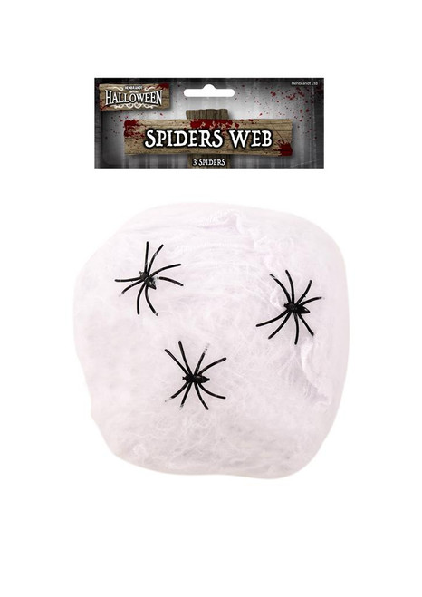 Spiders Web 20g White with 3 Spiders