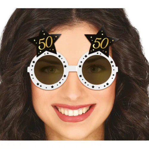 Birthday Star Glasses Age 50