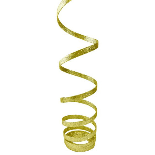 Glitter Spiro Decoration Gold