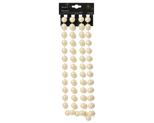 Bead Garland Cream 2cm x 270cm