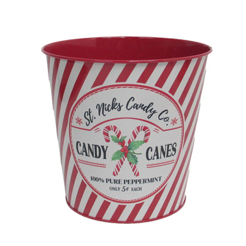 Candy Cane Planter 17.5x16.5cm