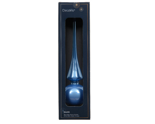 Glass Treetopper Sky Blue 26cm