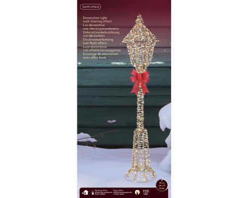 150cm Lantern 720 Warm White Micro LED Gold Twist Metal Framed