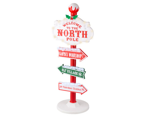 North Pole Sign 38x95cm